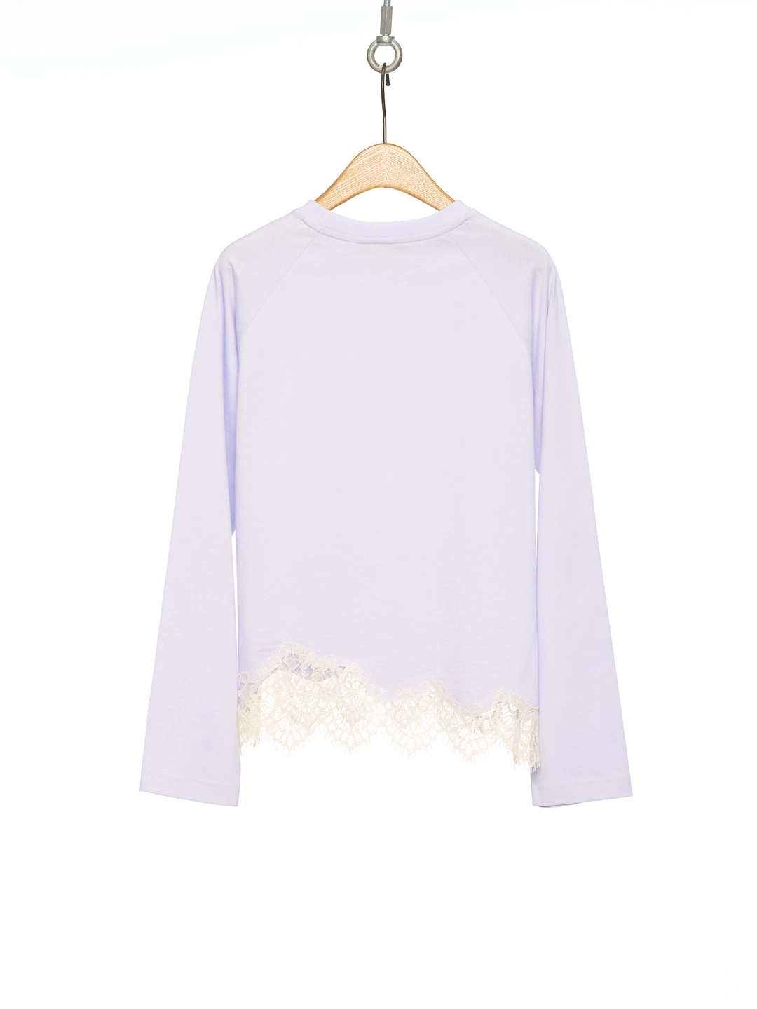 푸쉬버튼 PF26 LIGHT PURPLE LACE COMBI RAGLAN T-SHIRT 상품 이미지 3