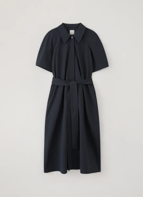 Raglan Shirt Dress (Navy)