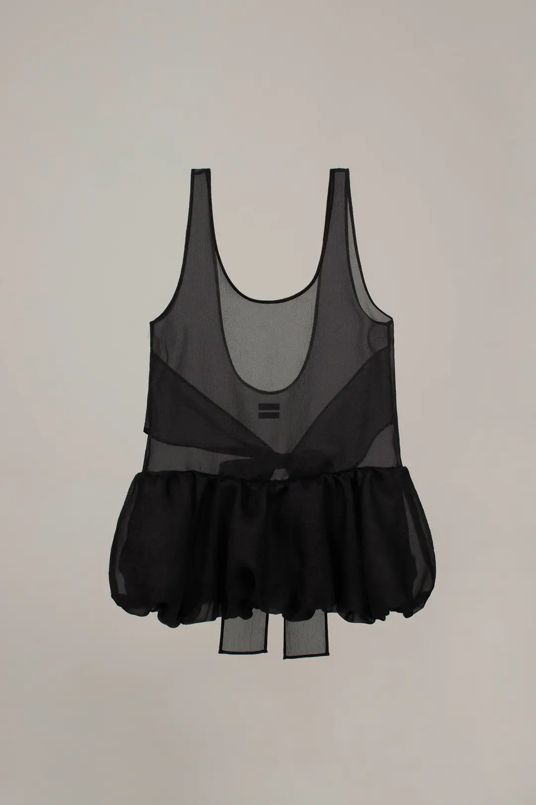 오버듀플레어 ORGANZA BALLOON MINI DRESS_BLACK 상품 이미지 1