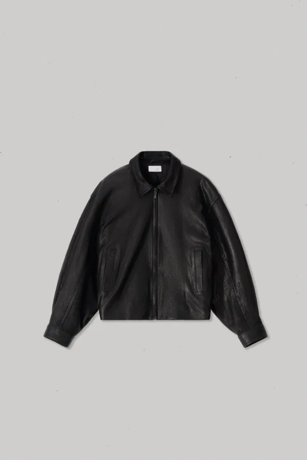 44742_Textured Grain Collared Leather Jacket [ New Season / 10% DC ] 23일 PM 5 마감 TE
