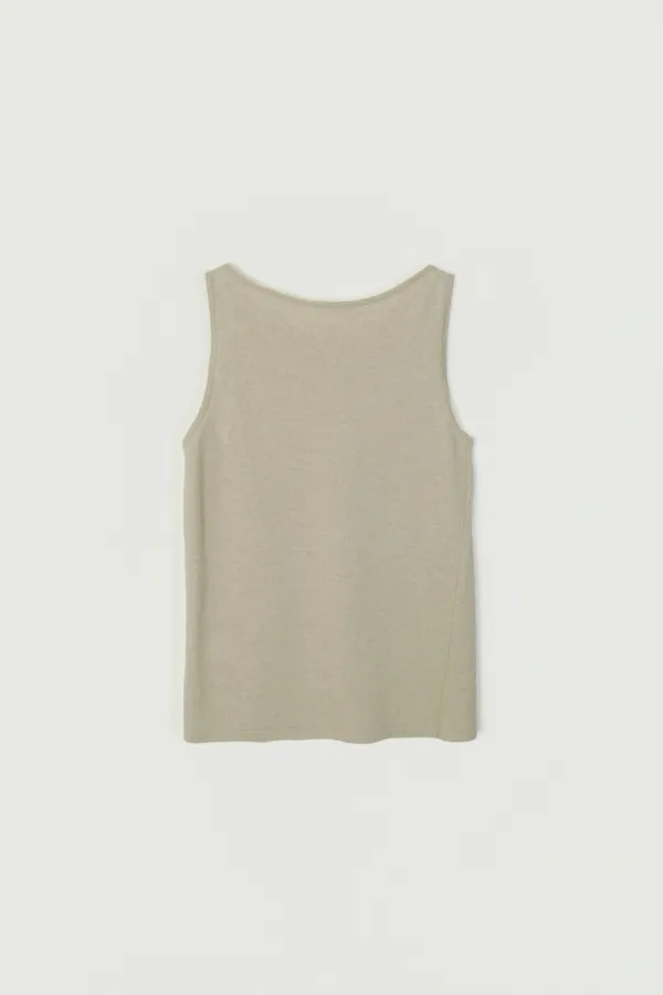 CLIVEN WOOL BOAT-NECK SLEEVELESS KNIT_BEIGE