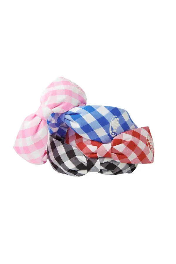 GINGHAM CHECK RIBBON HAIRBAND