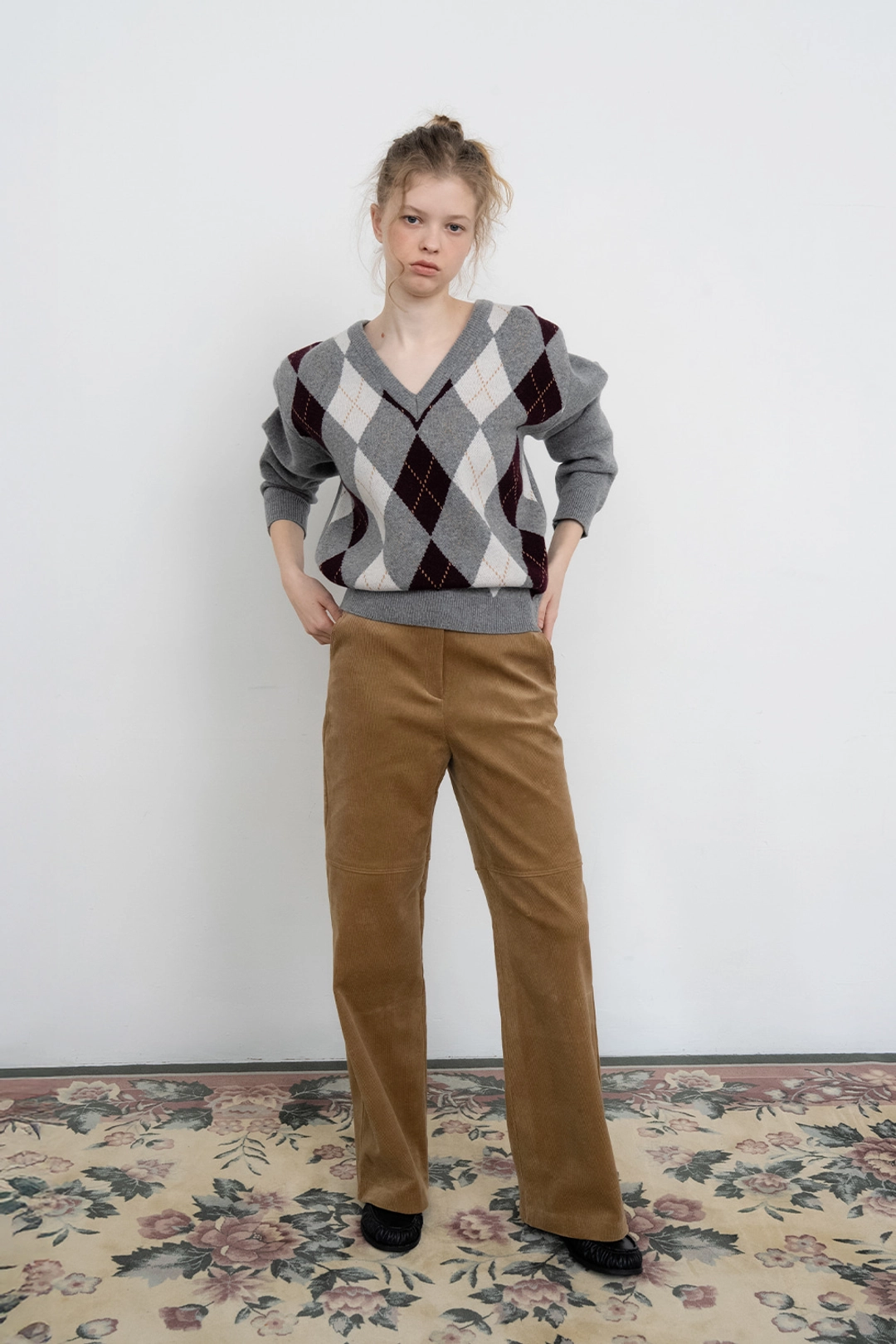 위드아웃썸머 Bren corduroy pants_camel 상품 이미지 2