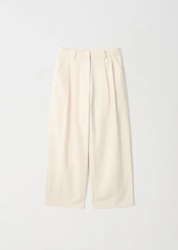 [2nd] Two-Tuck Chino Trousers_Cream