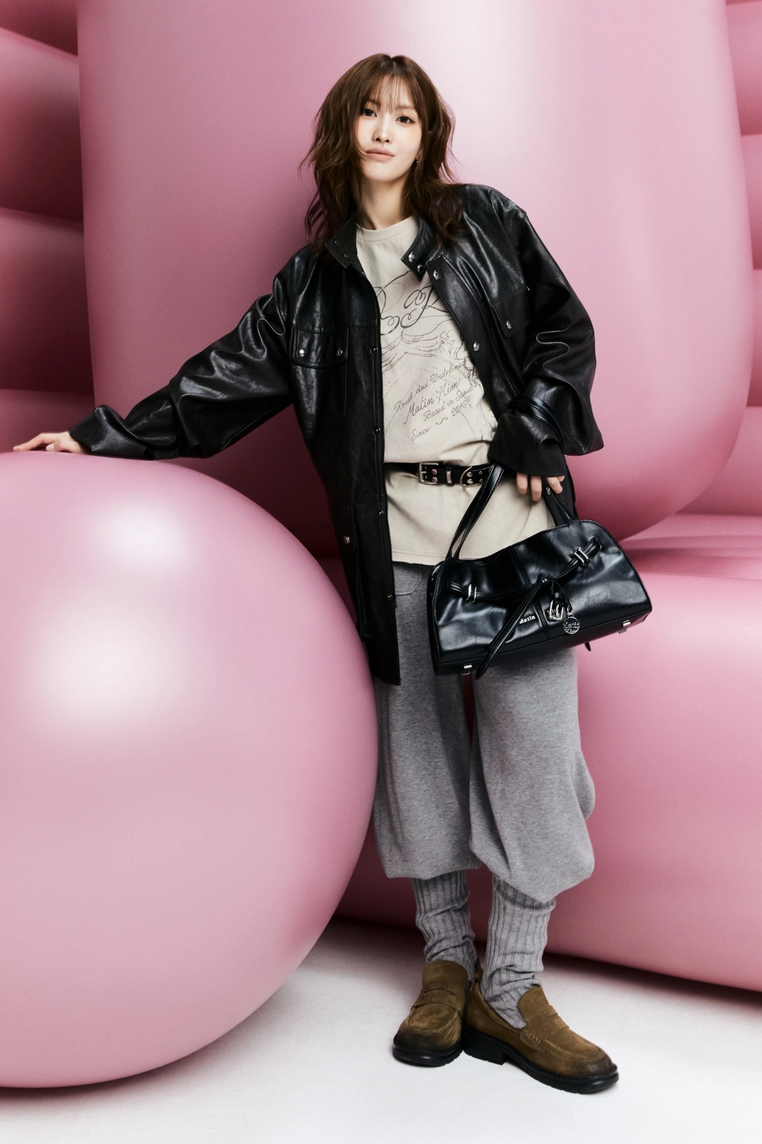 마뗑킴 DROP TAIL MELLOW SHOULDER BAG IN BLACK 상품 이미지 1