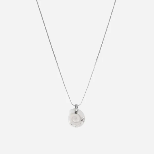 muted necklace-silver