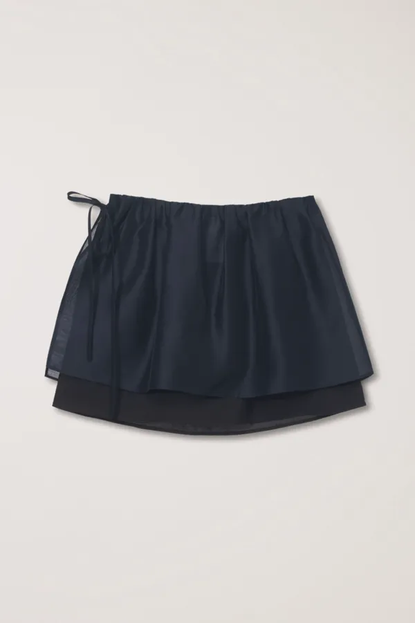 LAYERED VOLUME SKIRT NAVY_UDSK6A210N2