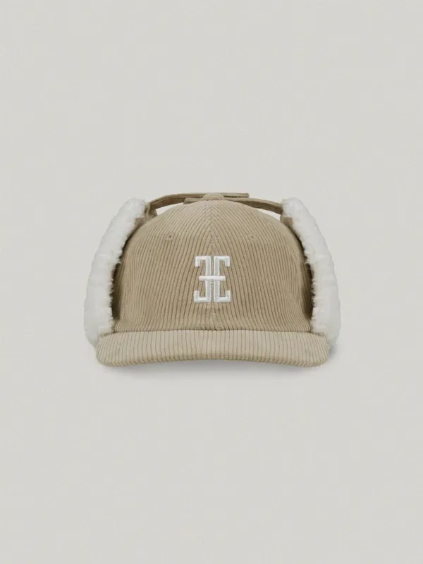 Hento Corduroy Fur Trooper Hat - Beige핸토 코듀로이 퍼 트루퍼 햇