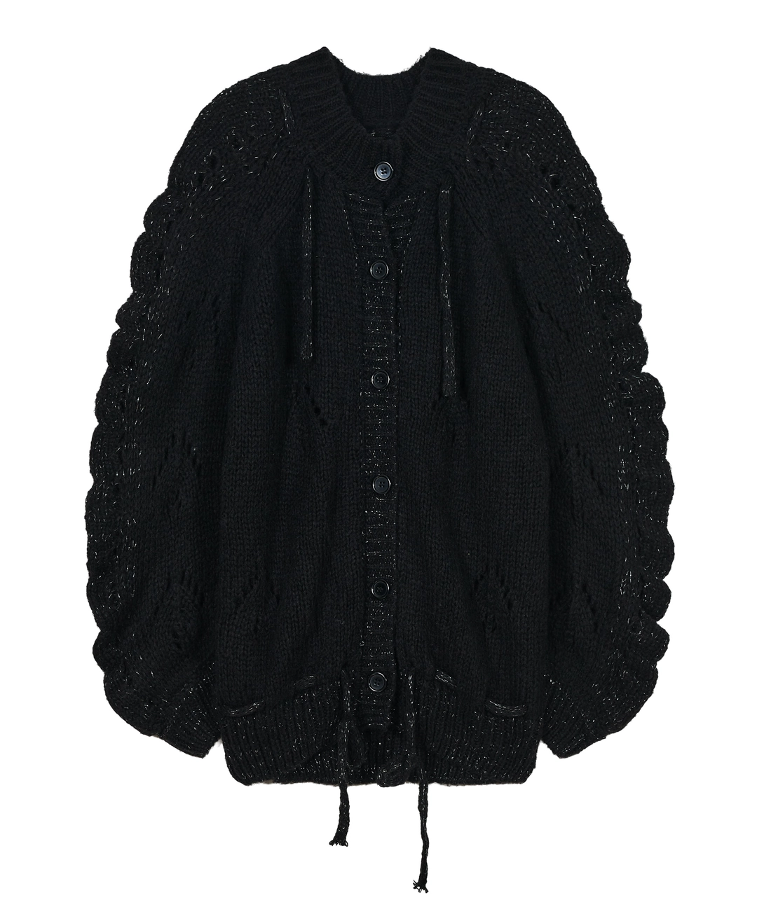 타입서비스 Glittered Knit Strap Cardigan [Black] 상품 이미지 3