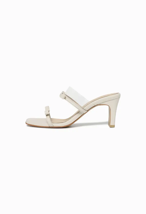 Grace PVC Ribbon Mule (Ivory)