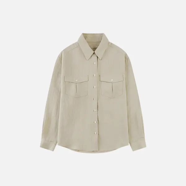 SITP5259 내추럴 워크 셔츠_Light beige