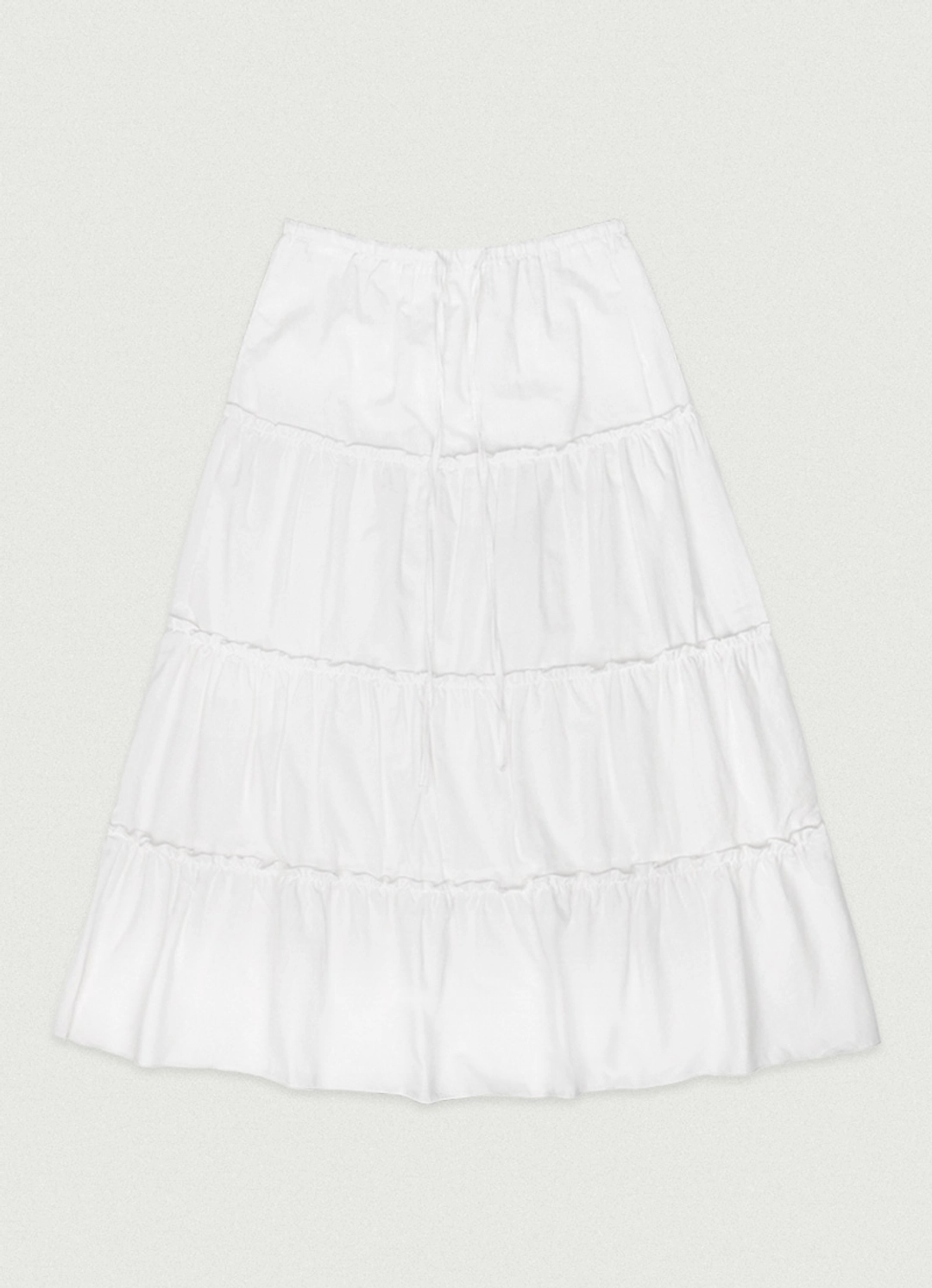 Pibi Shirring Skirt [ivory]