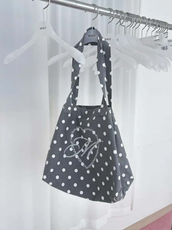 Dot Pixel Logo Bag Gray