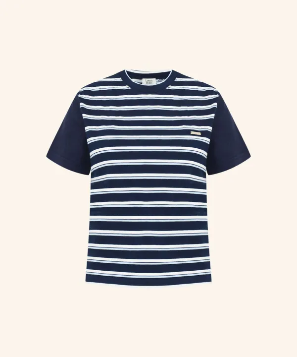 Venue Stripe T-Shirt ( Navy )