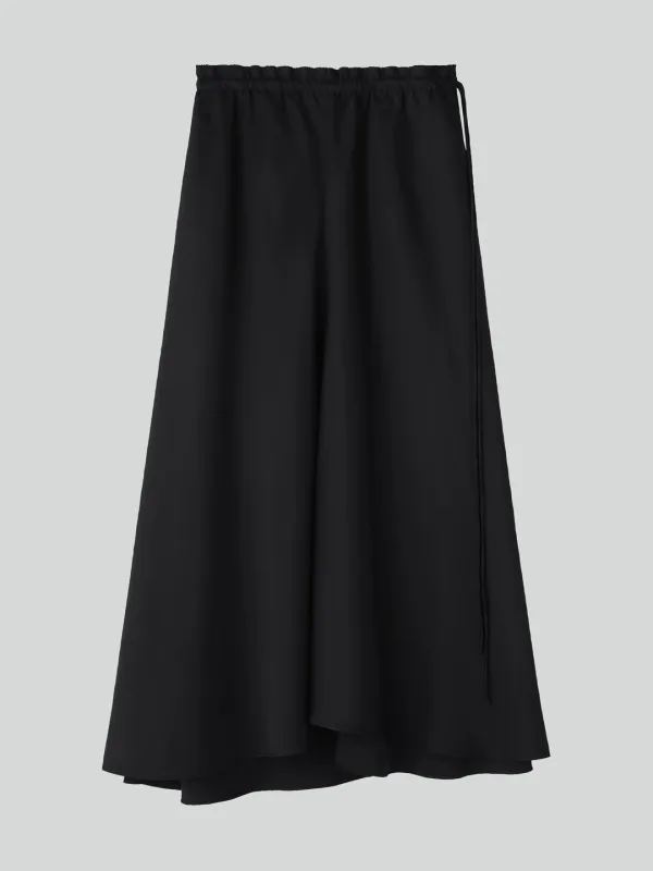 FLUID LONG SKIRT (BLACK)