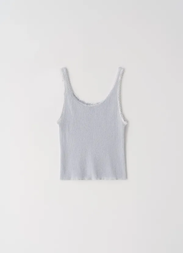 Wear Lace Sleeveless(Pale Blue)