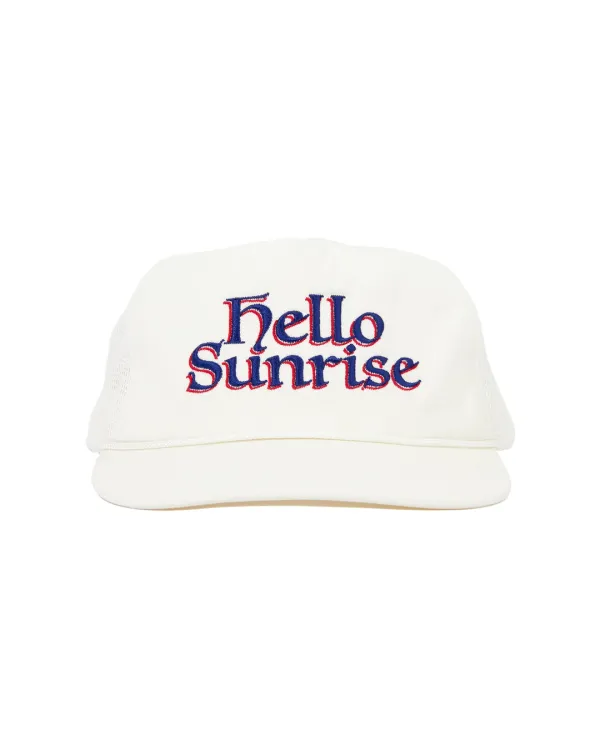 Heritage Logo Relaxed Fit 5P Cap_White