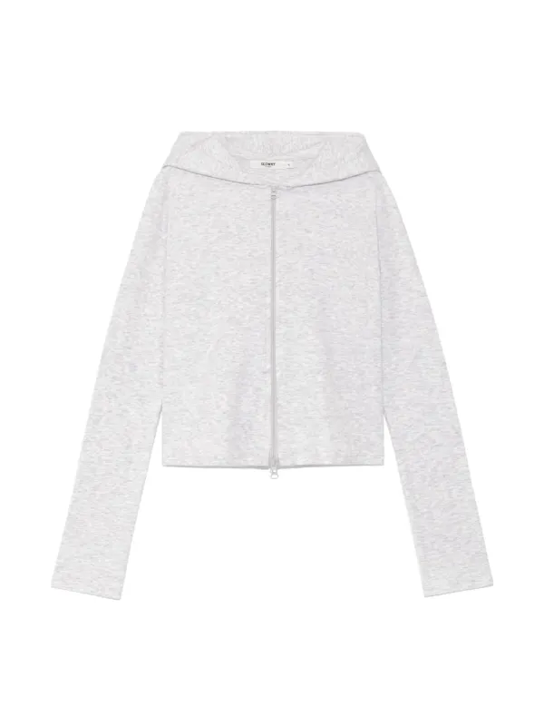 [3rd] G CLASSIC ESSENTIAL RIB ZIP-UP (WHITE MELANGE)