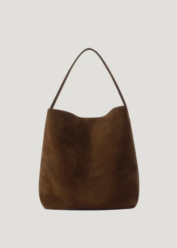 [5th] Capri Suede Shoulder Bag_ Brown