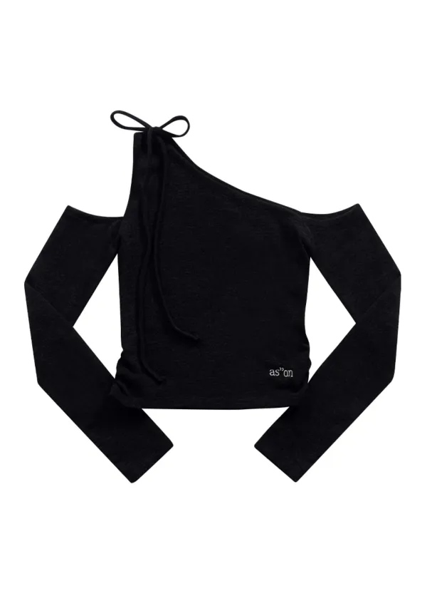 MUSE CUT-OUT TEE / BLACK