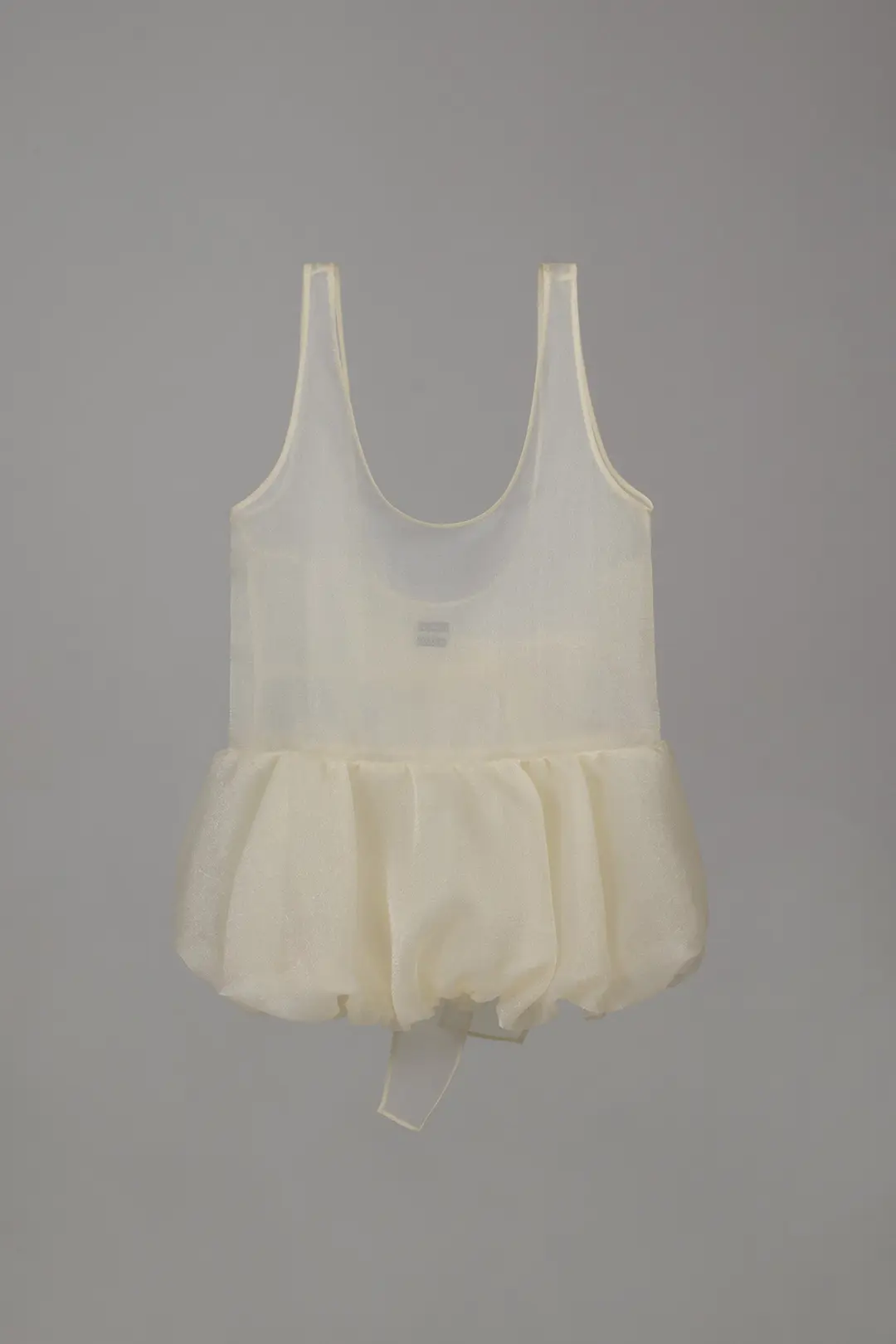 오버듀플레어 ORGANZA BALLOON MINI DRESS_CREAM 상품 이미지 3