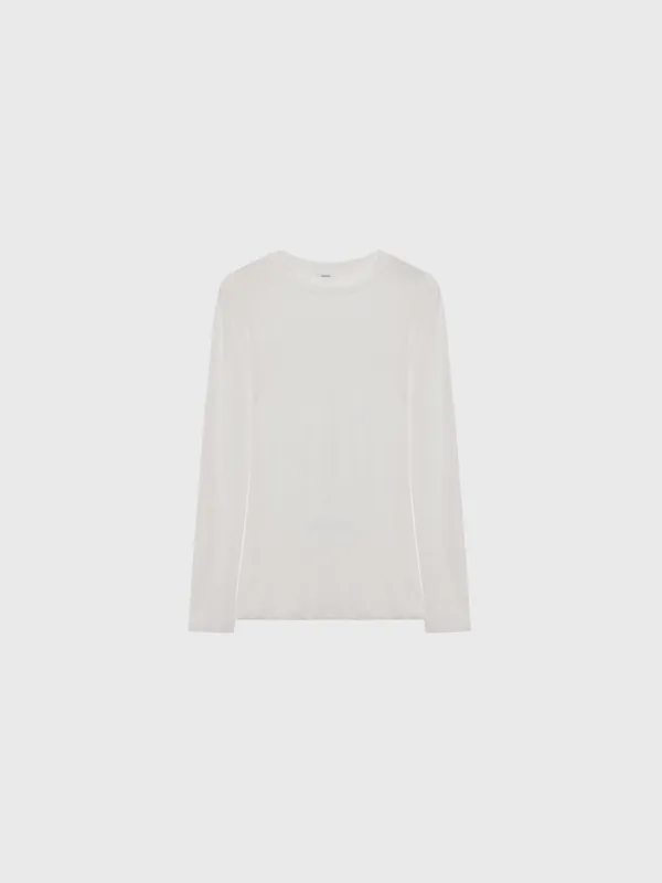 Long sleeve slim t-shirt (light gray / white / light pink / dark gray / gray / melange gray)