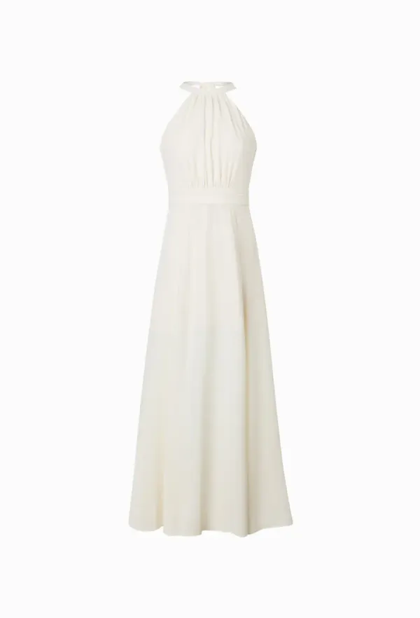 Isabel Halter-neck One-piece (Ivory)