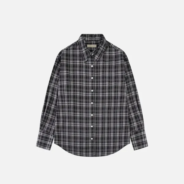 SITP5246 소프트 멀티 체크 셔츠_Black