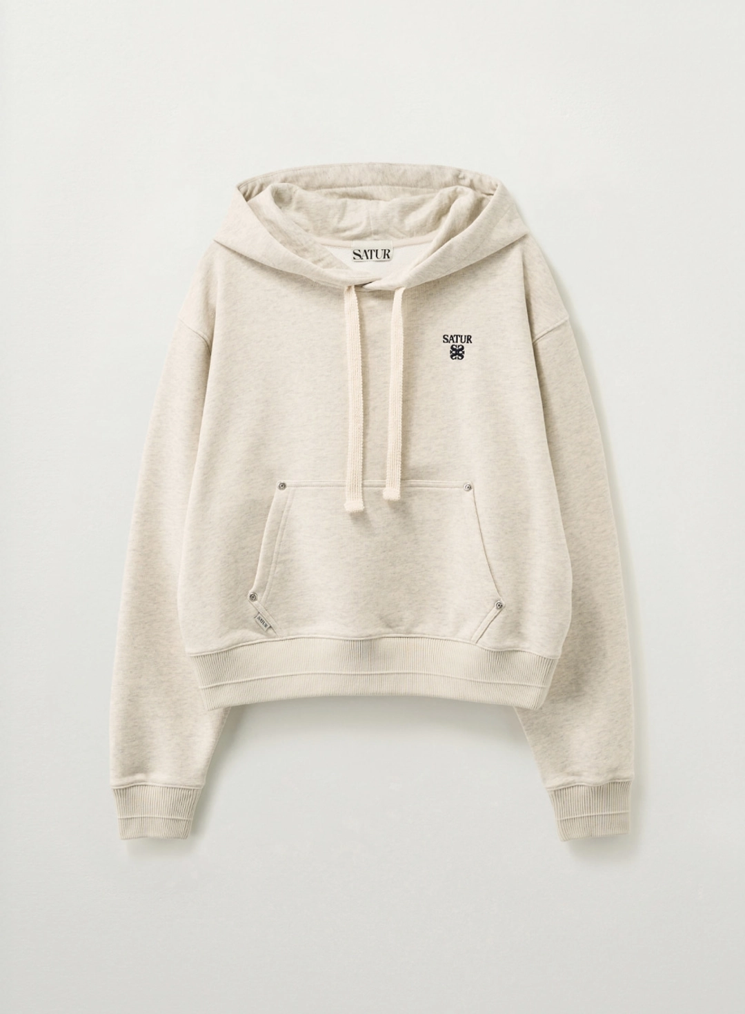세터 (W) Loren Small Logo Rivet Hoodie - Oatmeal 상품 이미지 1
