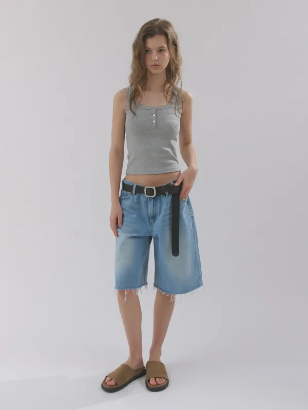 picot pointelle camisole (melange)
