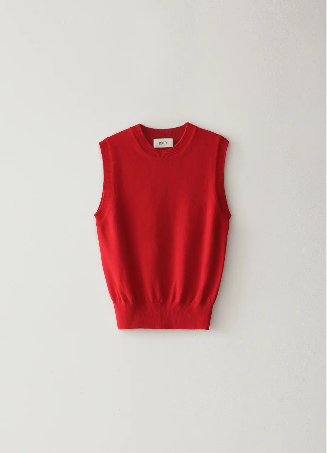 페블엠 Classic Wool Vest - Red 상품 이미지 1