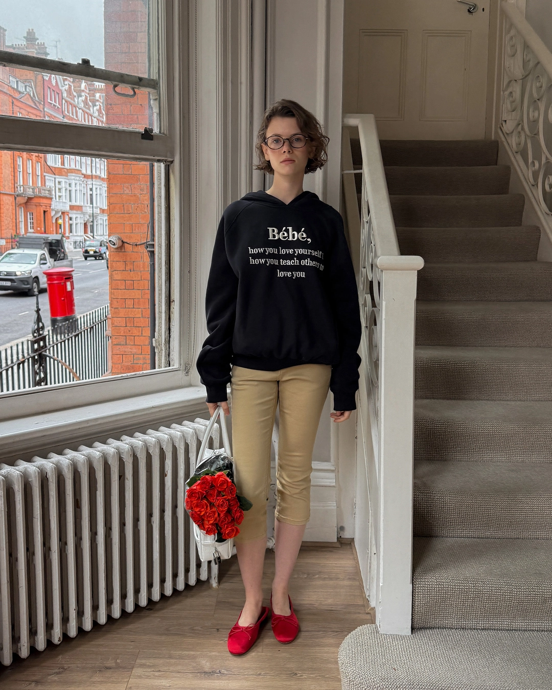누아르나인 Bébé Logo Hoodie [NAVY] 상품 이미지 2