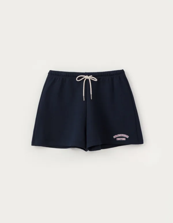 Vintage Square Logo Sweat Shorts - Navy
