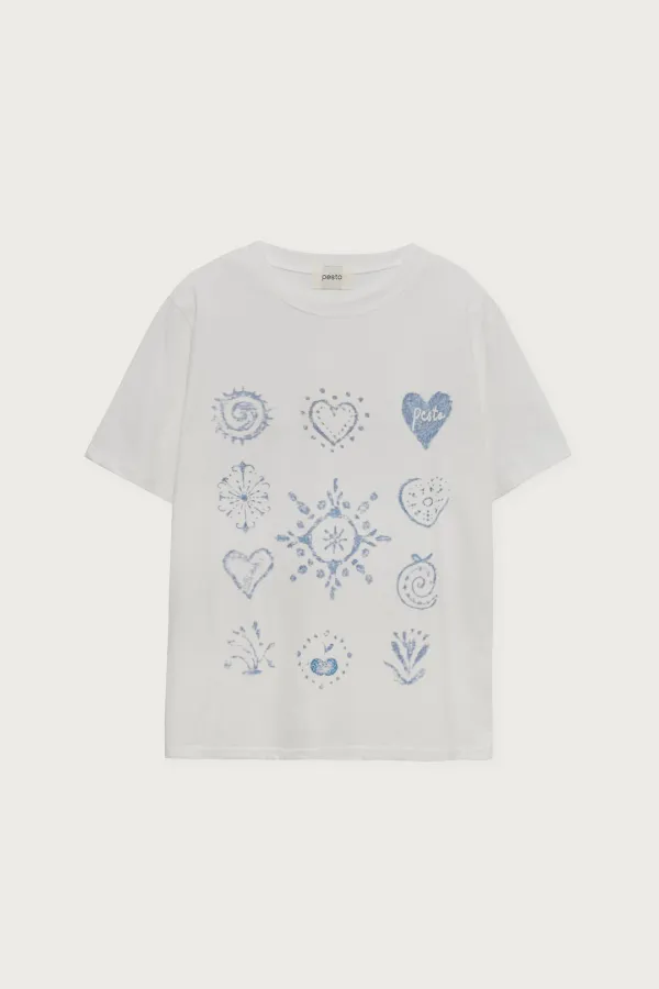 PATTERN T-SHIRT DOVE