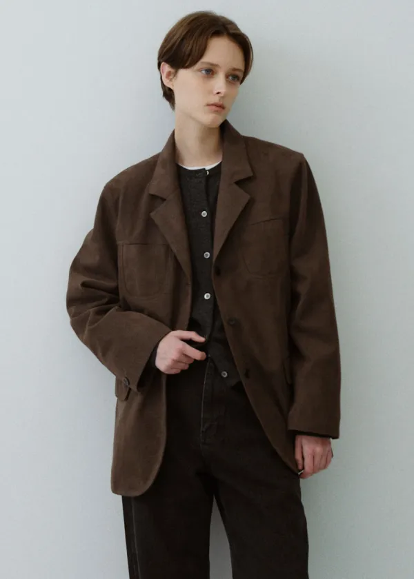 Covent suede jacket (brown)
