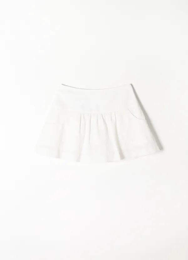 3RD Shirring Pocket Mini Skirt