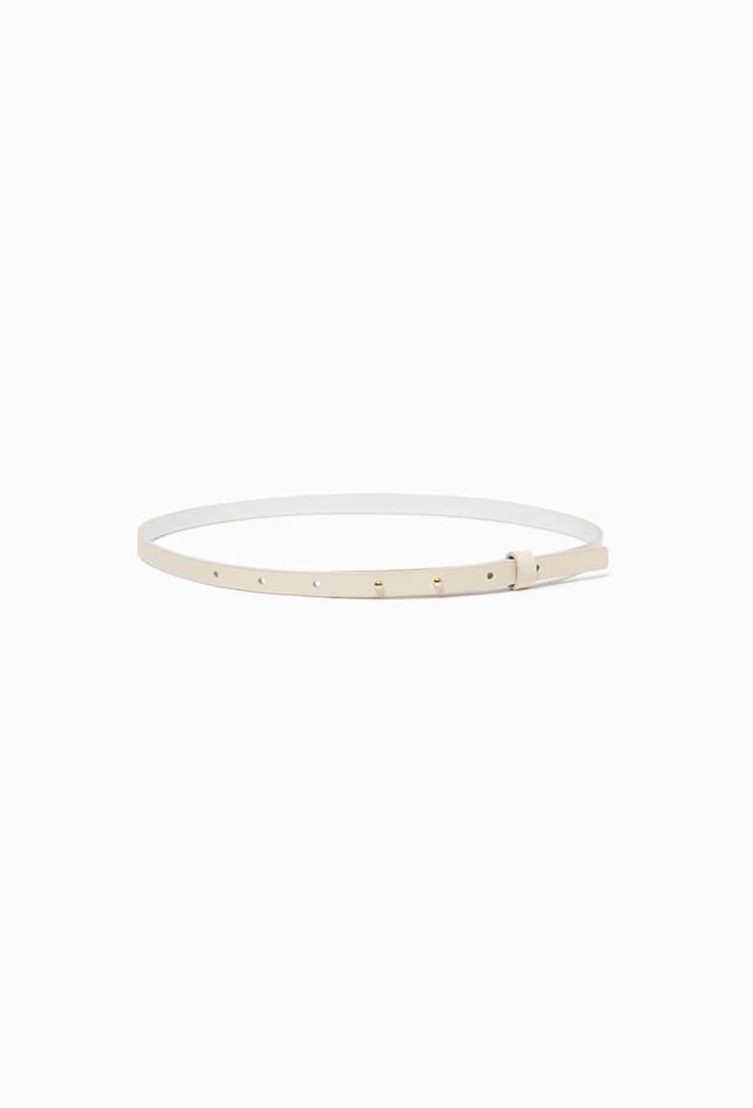 그레이스유 Grace Slim Leather Belt (Cream) 상품 이미지 3