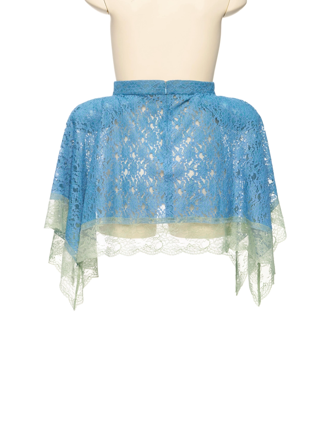 푸쉬버튼 FW26 BLUE LACE DRAPED SKIRT 상품 이미지 1