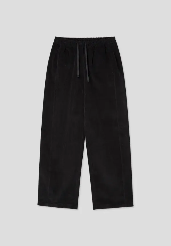 Corduroy banding pants (Black)