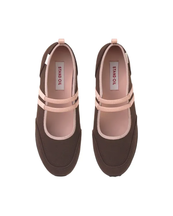 Strap Mary Jane Sneakers · 스트랩 메리제인 스니커즈 / 브라운 콤비