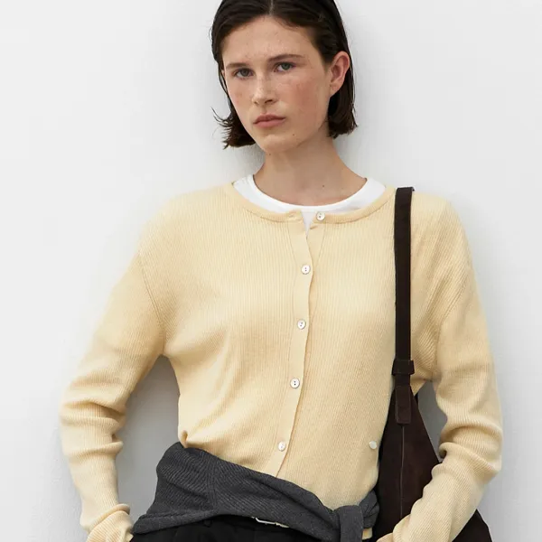 (Z-CD-2223)ESSENTIAL NOAH CROP CARDIGAN