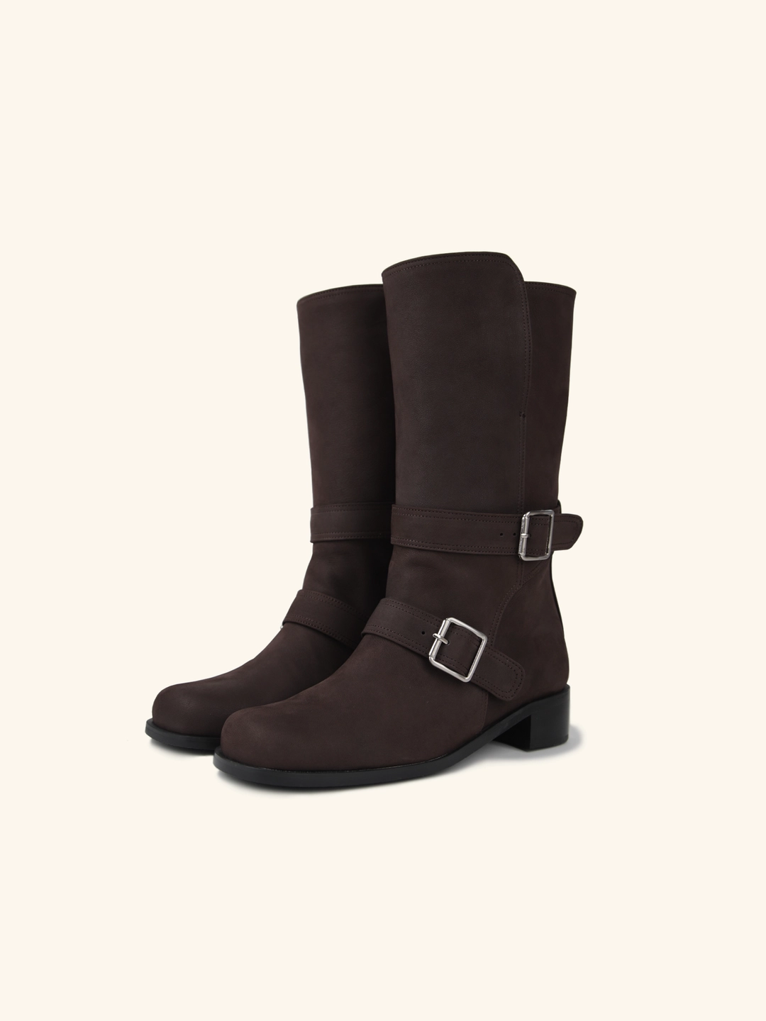 러브듀이 Engineer midi boots / 브라운누벅 상품 이미지 3