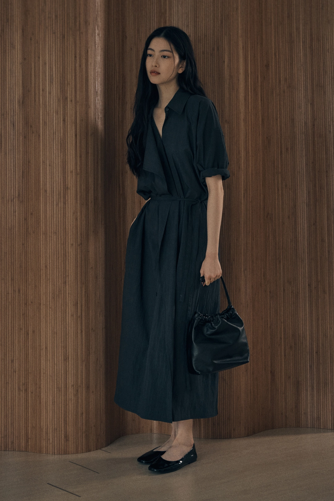 세이지먼트 DARME STRAP LONG DRESS_CHARCOAL 상품 이미지 2