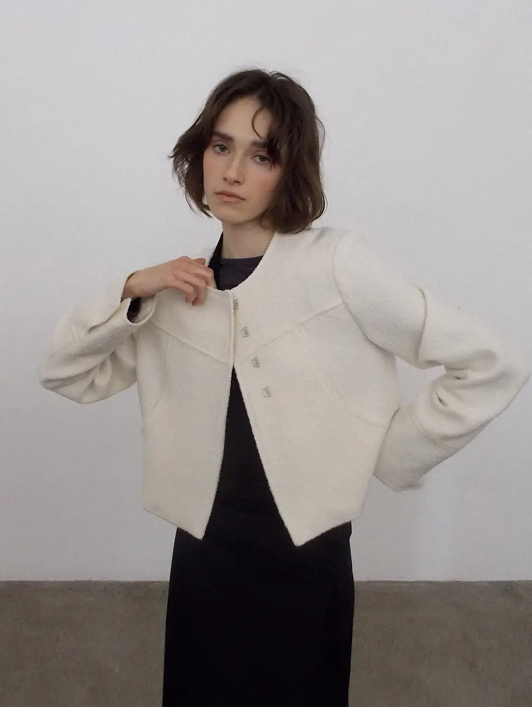 포에토 MARE TWEED JACKET - IVORY 상품 이미지 2