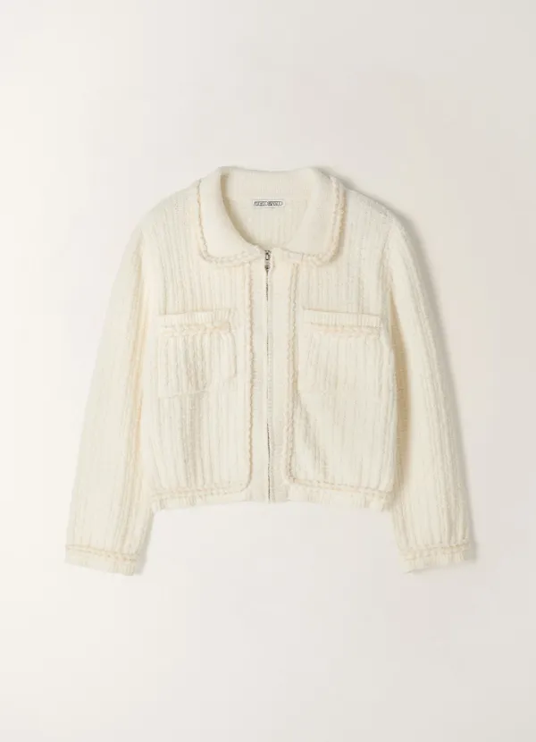 White After Zip-Up