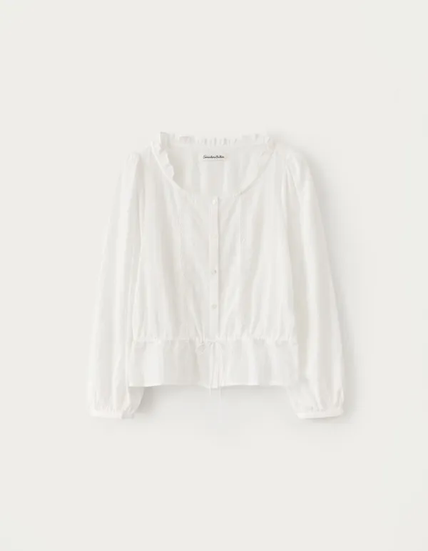 [김가을 PICK] Pia Lace Blouse - Ivory
