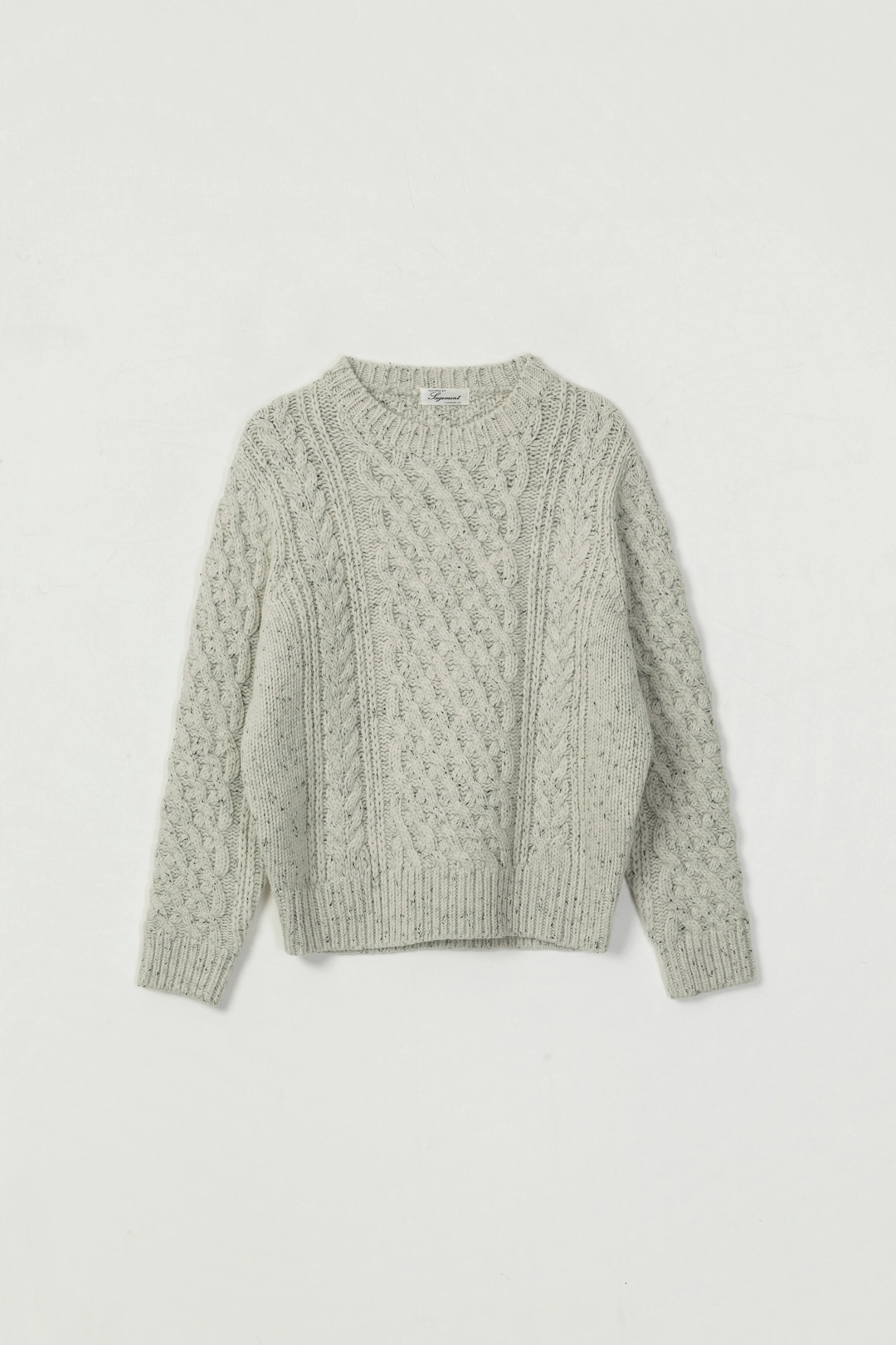세이지먼트 SKOVA ROUND NECK CABLE WOOL KNIT_IVORY 상품 이미지 1