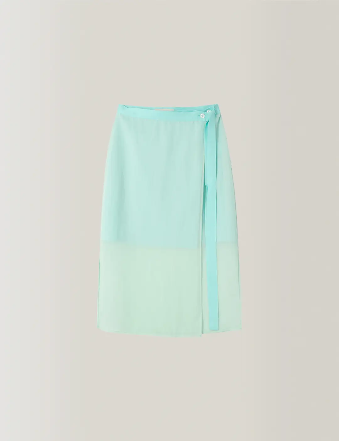 노미나떼 Amalfi Sheer Wrap Skirt (Aqua Mint) 상품 이미지 1