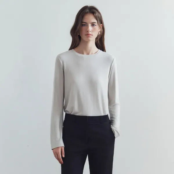SITP5308 소프트 베이직 티셔츠_Light gray