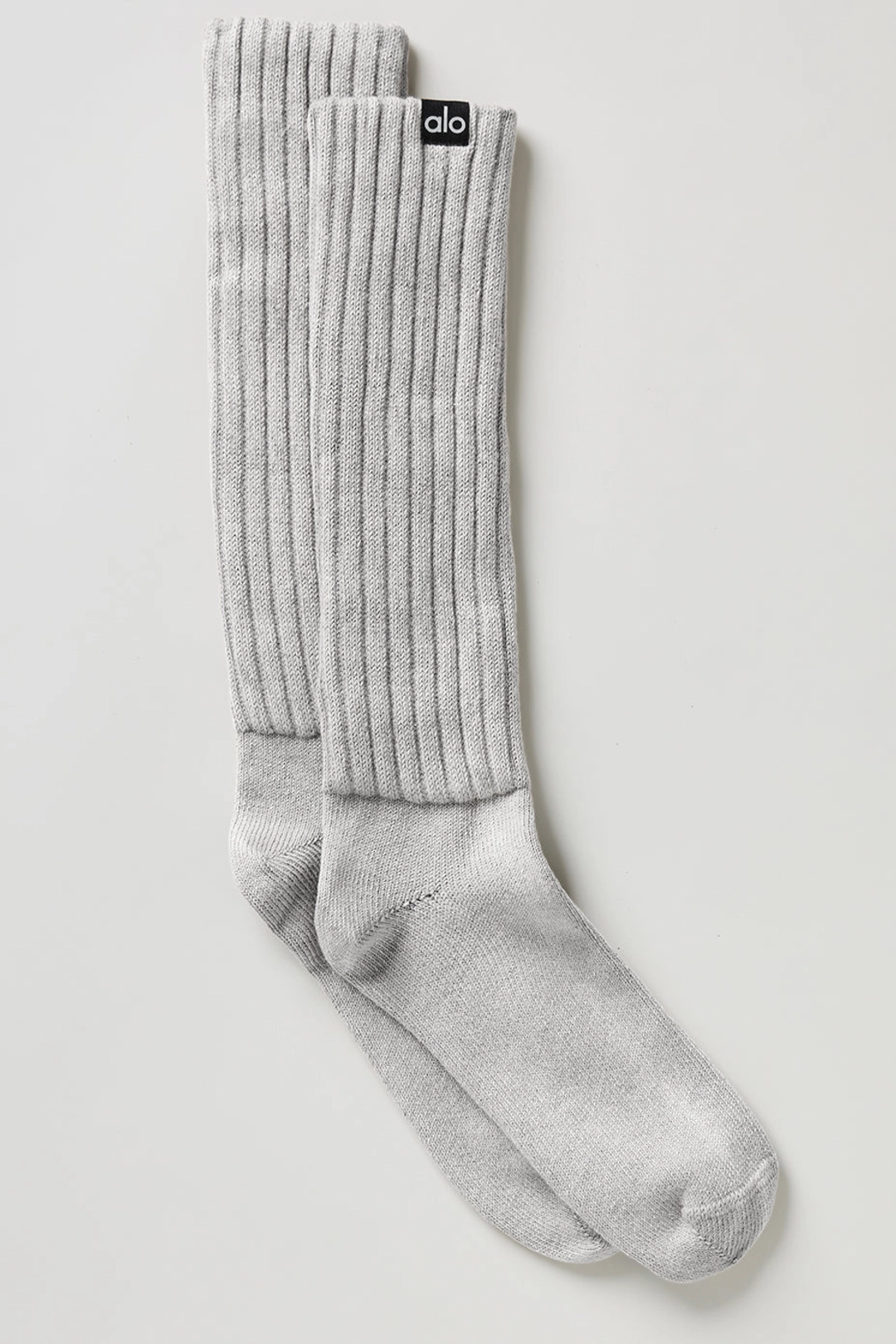 알로요가 Unisex Washed Scrunch Sock - Hazy Grey Wash 상품 이미지 1